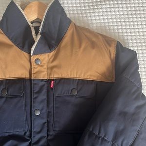 Levi’s, XL, Blue/Tan, Winter Jacket, Wool Lined Collar